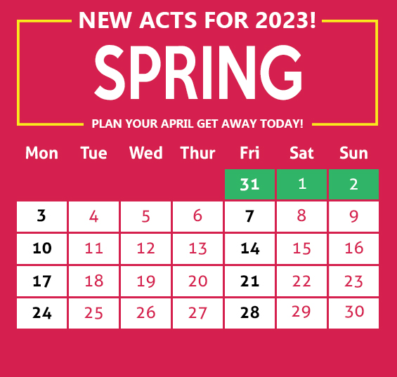 The Bond Hotel Calendar - April 2023