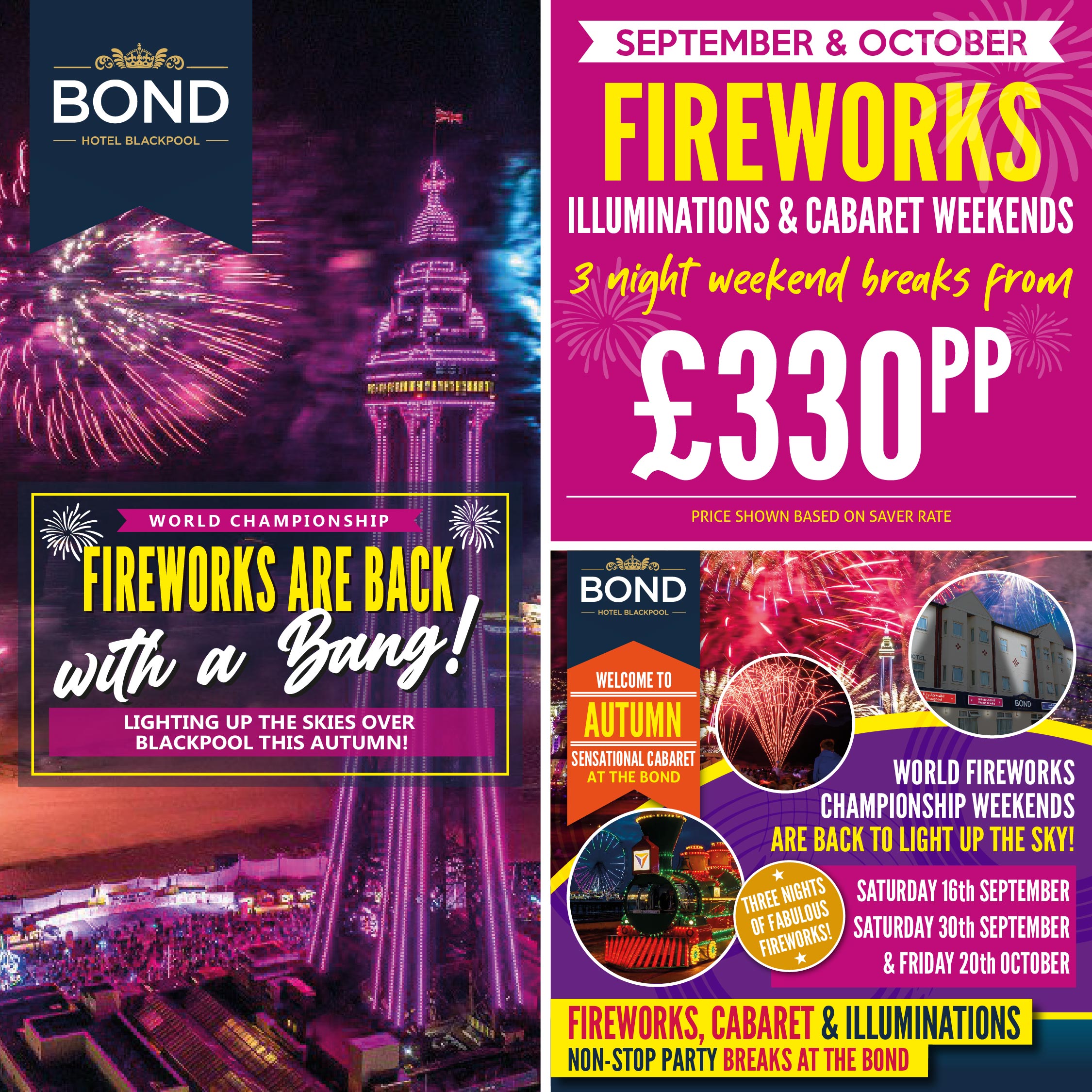 Blackpool World Fireworks Championships 2023 The Bond Hotel, Blackpool