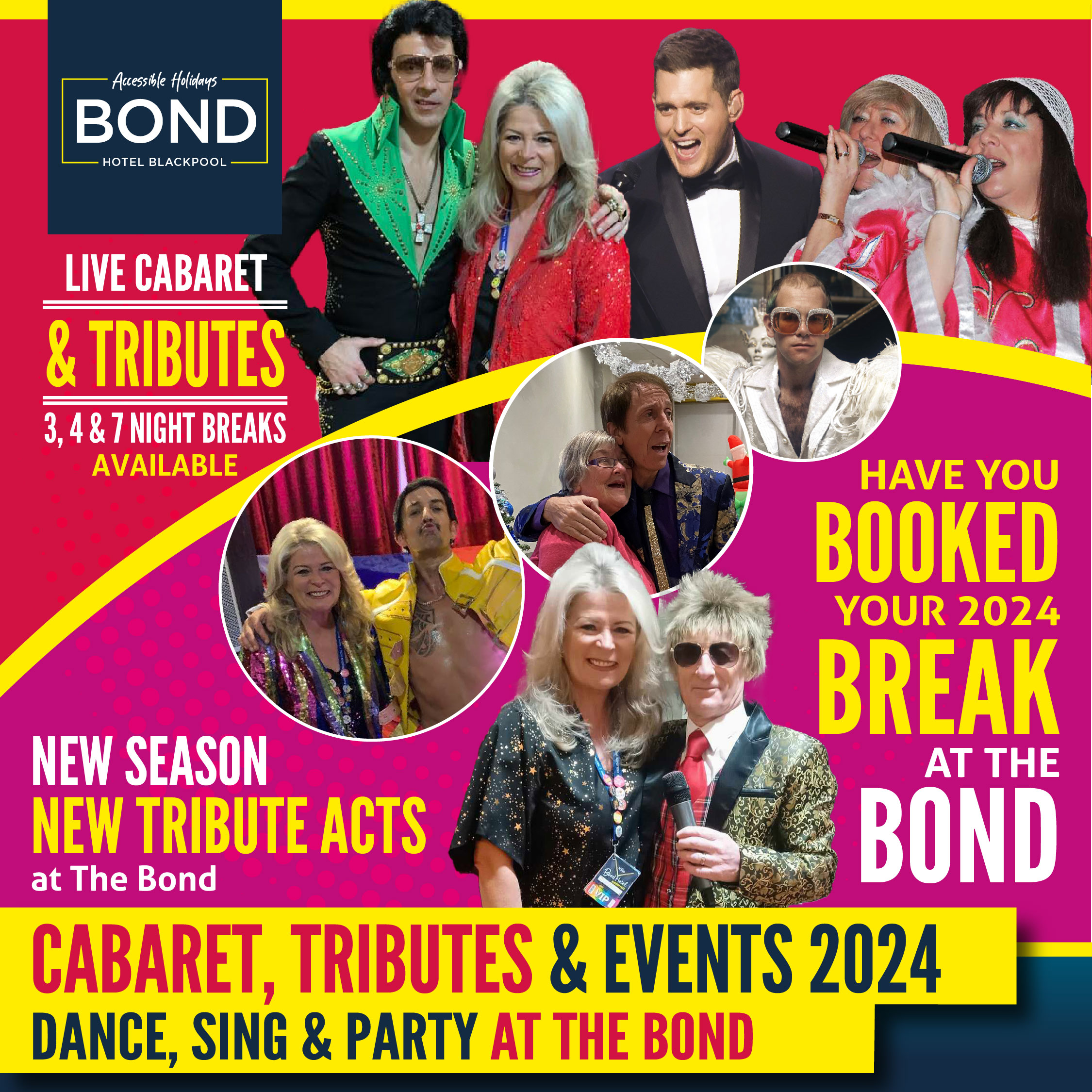 2024 New Season Tributes at The Bond The Bond Hotel, Blackpool